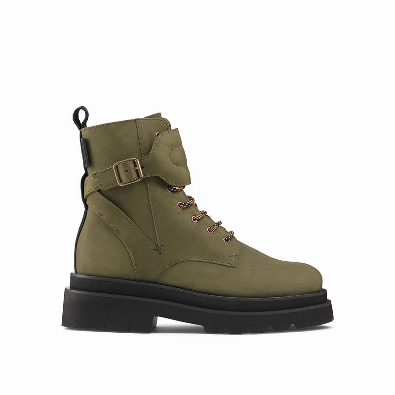 Russell & Bromley Soho Double Sole Stomper Womens Green [QPW640QG]